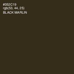 #352C19 - Black Marlin Color Image